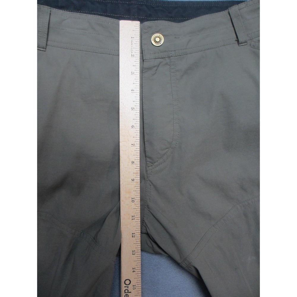 Kuhl Shorts Mens 40 Olive Green Nylon Stretch Cargo Renegade Hiking Outdoor - Picture 12 of 16